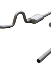 Pypes Exhaust Crossmember-Back X-Pipe Exhaust Split Rear Dual Exit 3" Race Pro Mufflers GM A-Body 1964-1974                                     - SGA13R - Image 2