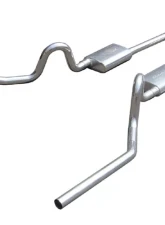 Pypes Exhaust Crossmember-Back X-Pipe Exhaust Split Rear Dual Exit 3" 304 Stainless Steel Race Pro Mufflers GM A-Body 1964-1974                                     - SGA13SSR - Image 2