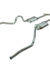 Pypes Exhaust Crossmember-Back X-Change Split Rear Dual Exit 2.5" w/Valance Cutouts Violator Mufflers Pontiac GTO | Oldsmobile 442 1968-1972                                     - SGA16V - Image 2