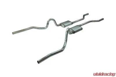 Pypes Exhaust Crossmember-Back Straight Valance Exit Exhaust2.5" StreetPro Muffler Stainless Steel Pontiac GTO | Oldsmobile 442 1968-1972 - SGA29S