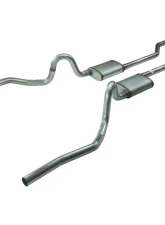 Pypes Exhaust Crossmember-Back Straight Valance Exit Exhaust2.5" Violator Muffler Stainless Steel Pontiac GTO | Oldsmobile 442 1968-1972                                     - SGA29V - Image 2