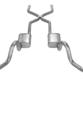 Pypes Exhaust Crossmember Back with H-Pipe Exhaust System GM A-Body 1964-1972                                     - SGA40T - Image 4