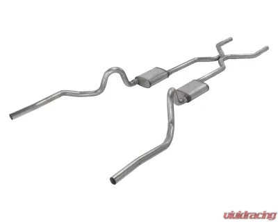Pypes Exhaust Crossmember Back with H-Pipe Exhaust System GM A-Body 1964-1972 - SGA40T