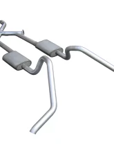 Pypes Exhaust Catback X-Change Exhaust Split Side Dual Exit 2.5" Violator Muffler Stainless Steel                                     - SGB11V - Image 2