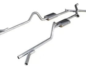 Pypes Exhaust Crossmember-Back X-Pipe Exhaust Split Rear Dual Exit 2.5