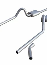 Pypes Exhaust Crossmember-Back X-Pipe Exhaust Split Rear Dual Exit 3" No Mufflers Chevrolet Tri-Five 1955-1957                                     - SGC13 - Image 2