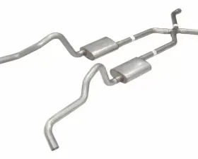 Pypes Exhaust Crossmember-Back X-Pipe Exhaust Split Rear Dual Exit 2.5