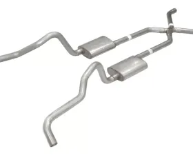 Pypes Exhaust Crossmember-Back X-Pipe Exhaust Split Rear Dual Exit 2.5