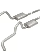 Pypes Exhaust Crossmember-Back X-Pipe Exhaust Split Rear Dual Exit 2.5" X-PipeStreet Pro Mufflers Chevrolet Wagon 1955-1957                                     - SGC16S - Image 2