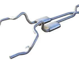 Pypes Exhaust Crossmember-Back X-Pipe Exhaust Split Rear Dual Exit 2.5