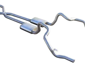 Pypes Exhaust Crossmember-Back X-Pipe Exhaust Split Rear Dual Exit 2.5