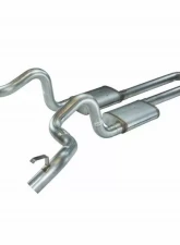 Pypes Exhaust Crossmember-Back X-Pipe Exhaust Split Rear Dual Quarter Exit 3" Muffler And Stainless Steel GM F-Body 1970-1974                                     - SGF13 - Image 3