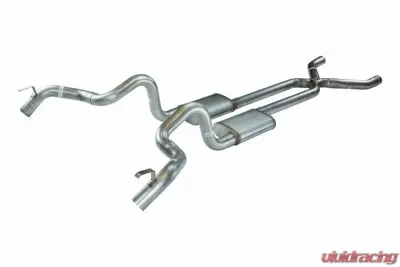Pypes Exhaust Crossmember-Back X-Pipe Exhaust Split Rear Dual Quarter Exit 3" Muffler And Stainless Steel GM F-Body 1970-1974 - SGF13