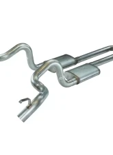 Pypes Exhaust Crossmember-Back X-Pipe Exhaust Split Rear Dual Quarter Exit 3" StreetPro Mufflers Stainless Steel GM F-Body 1970-1974                                     - SGF13S - Image 2