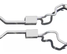 Pypes Exhaust Crossmember-Back Straight Dual Exhaust 2.5
