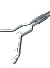 Pypes Exhaust Catback Dual Exhaust 2.5" M80 Race Pro Mufflers 4" Black Tips Polished Stainless Steel Chevrolet Camaro V6 2010-2014                                     - SGF52KB - Image 2