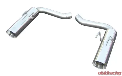Pypes Exhaust Pype Bomb Series Axle Back Dual Exhaust 4.5" Polished Tips Stainless Steel Chevrolet Camaro V8 2010-2014 - SGF53