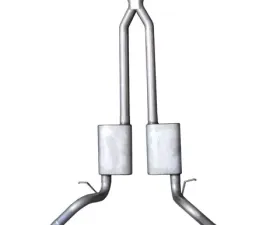 Pypes Exhaust Crossmember-Back X-PipeSplit Rear Dual Exit 2.5
