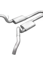 Pypes Exhaust Crossmember-Back X-PipeSplit Rear Dual Exit 3" Muffler And Stainless Steel Chevrolet Camaro | Pontiac Firebird 1967-1969                                     - SGF63 - Image 2