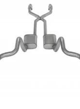 Pypes Exhaust Crossmember-Back X-Pipe Dual Exhaust 2.5" Muffler And Catalytic Converter GM F-Body 1975-1981                                     - SGF911E - Image 2