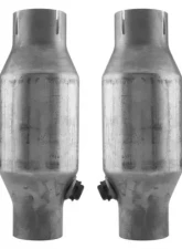 Pypes Exhaust Crossflow System H-Pipe Dual Exhaust 2.5" Race Pro Mufflers Stainless Steel Catalytic Converter GM 1975-1981                                     - SGF940E - Image 3