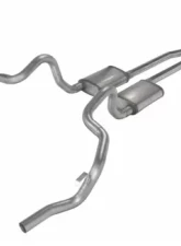 Pypes Exhaust Crossmember-Back H-Pipe Dual Exhaust 2.5" Race Pro Mufflers Catalytic Converter GM F-Body 1975-1981                                     - SGF941RE - Image 4