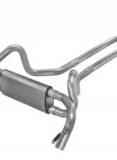 Pypes Exhaust Crossflow System X-Pipe Dual Exhaust 2.5" Race Pro Mufflers Stainless Steel Catalytic Converter GM 1975-1981                                     - SGF970E - Image 4