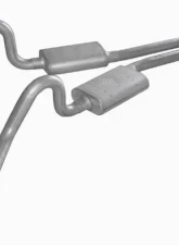 Pypes Exhaust Catback Exhaust Split Rear Dual Exit 2.5" Muffler And Stainless Steel GM G-Body 1978-1988                                     - SGG50 - Image 2