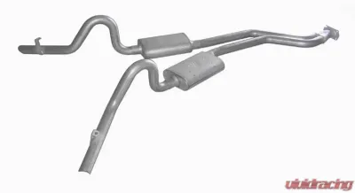 Pypes Exhaust Catback Exhaust Split Rear Dual Exit 2.5" Muffler And Stainless Steel GM G-Body 1978-1988 - SGG50
