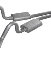 Pypes Exhaust Catback Exhaust Split Rear Dual Exit 2.5" Violator Mufflers Stainless Steel GM G-Body 1978-1988                                     - SGG50V - Image 2