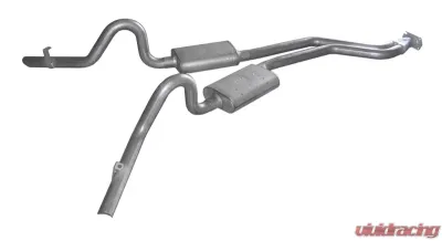 Pypes Exhaust Catback Exhaust Split Rear Dual Exit 2.5" Violator Mufflers Stainless Steel GM G-Body 1978-1988 - SGG50V