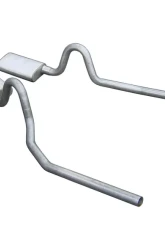 Pypes Exhaust Catback Exhaust Split Rear Dual Exit 2.5" Violator Mufflers Stainless Steel GM G-Body 1978-1988                                     - SGG53V - Image 2