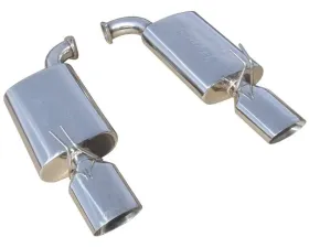 Pypes Exhaust Violator Series Axle Back Muffler Dual Exit Violator Muffler 3x6 Oval Polished Tips Stainless Steel Pontiac G8 2008-2009