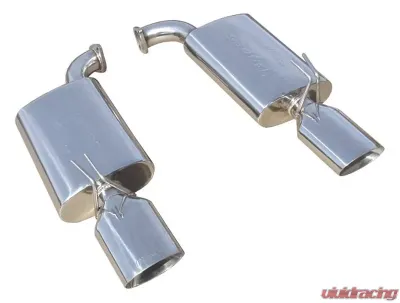 Pypes Exhaust Violator Series Axle Back Muffler Dual Exit Violator Muffler 3x6 Oval Polished Tips Stainless Steel Pontiac G8 2008-2009 - SGG60VS