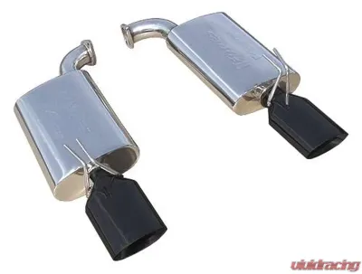 Pypes Exhaust Violator Series Axle Back Muffler Dual Exit Violator Muffler 3x6 Oval Black Tips Stainless Steel Black Pontiac G8 2008-2009 - SGG60VSB