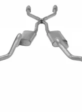 Pypes Exhaust Crossmember-Back X-Pipe Dual Exhaust 2.5" And Tailpipe Street Pro Mufflers Catalytic Converter GM G-Body SS 1978-1988                                     - SGG912SE - Image 2