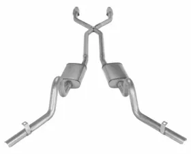 Pypes Exhaust Crossmember-Back X-Pipe  Dual Side Exhaust 2.5