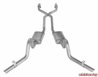 Pypes Exhaust Crossmember-Back X-Pipe  Dual Side Exhaust 2.5" Violator Muffler Catalytic Converter Chevrolet EL Camino Exc SS 1978-1988 - SGG920VE