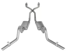 Pypes Exhaust Crossmember-Back H-Pipe Dual Exhaust 2.5