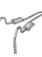 Pypes Exhaust Crossmember-Back H-Pipe Dual Exhaust 2.5" Muffler Stainless Steel Catalytic Converter Chevrolet EL Camino Exc SS 1978-1988                                     - SGG940E - Image 2