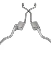 Pypes Exhaust Crossmember-Back H-Pipe Dual Exhaust 2.5" Race Pro Muffler Catalytic Converter Chevrolet EL Camino 1978-1988                                     - SGG942RE - Image 3