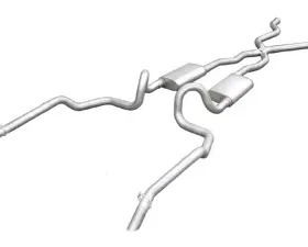 Pypes Exhaust Crossmember-Back X-Pipe Exhaust Split Rear Dual Exit 2.5