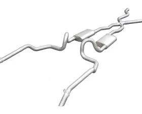 Pypes Exhaust Crossmember-Back X-Pipe Exhaust Split Rear Dual Exit 2.5