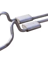 Pypes Exhaust Crossmember-Back X-Pipe Exhaust Split Rear Dual Exit 2.5" No Muffler Chevrolet Nova 1962-1967                                     - SGN10 - Image 2