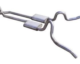 Pypes Exhaust Crossmember-Back X-Pipe Exhaust Split Rear Dual Exit 2.5