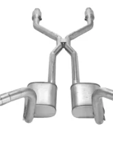 Pypes Exhaust Crossmember-Back H-Pipe Dual Exhaust 2.5" Race Pro Muffler Catalytic Converter Chevrolet Nova 1975-1979                                     - SGN945RE - Image 2