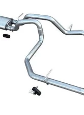 Pypes Exhaust Catback Dual Exhaust 3" Intermediate And 2.5" Tail Pipe Violator Muffler 3.5" Tips GM 1500 2010-2018                                     - SGT29V - Image 2