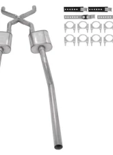 Pypes Exhaust Crossmember Back Exhaust Kit with Street Pro Mufflers GM Truck 2WD 1955-1959                                     - SGT77S - Image 4