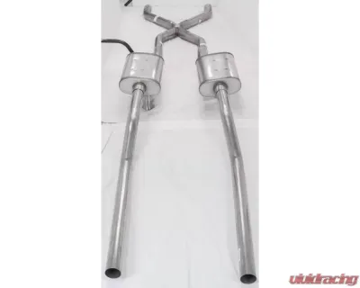 Pypes Exhaust Crossmember Back Exhaust Kit with Street Pro Mufflers GM Truck 2WD 1955-1959 - SGT77S