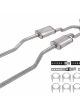 Pypes Exhaust Crossmember Back Exhaust Kit w/o Mufflers GM Truck 2WD 1955-1959                                     - SGT77 - Image 2